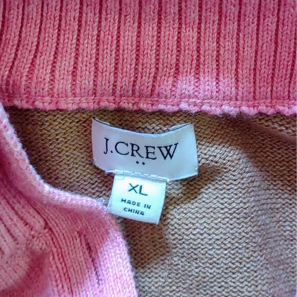 J.CREW Pullover Sweater Multicolor Womens Size XL Color Block Mock Neck - Picture 5 of 6